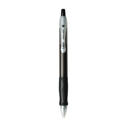 Bolígrafos retráctiles BIC Velocity, punta media (1,0 mm), tinta negra, paquete de 12 unidades, con agarre cómodo