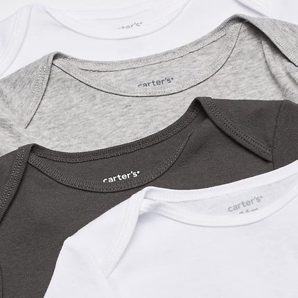 Carter's Baby Shirt, White/Grey, 3 Months