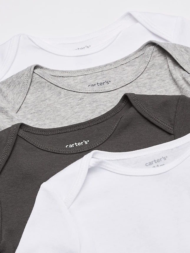 Carter's Baby Shirt, White/Grey, 3 Months