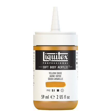 Liquitex Professional Soft Body Acrylic Paint 2-oz bottle, Yellow Oxide
