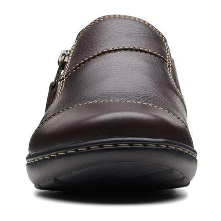 Clarks Women's Cora Harbor Loafer, Dark Brown, 4 UK