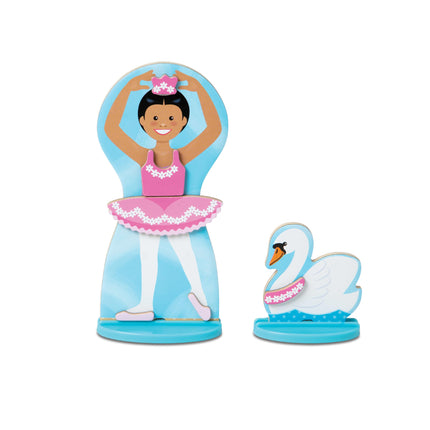 Melissa & Doug MELARQT Melissa and Doug Set de juego magnético para vestir bailarinas/hadas