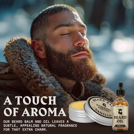 Striking Viking Beard Oil and Balm - 30 g Each, Vanilla Scent