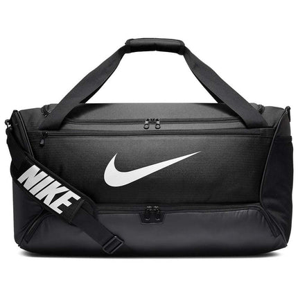 Nike Brasilia Duffel Bag - Black/Black/White, One 