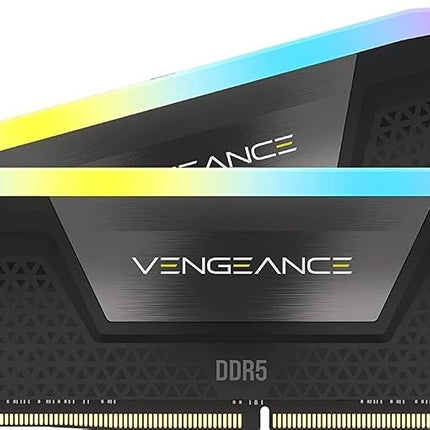 CORSAIR VENGEANCE RGB DDR5 RAM 32GB (2x16GB) Up to