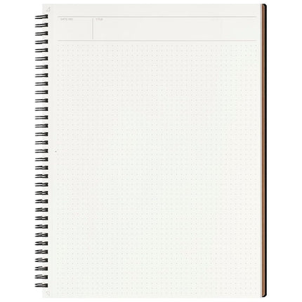 Maruman N109JP Nemosine 20th Anniversary Ring Notebook, Dot Ruled Ruled, A4, Black