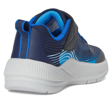 Skechers Boys' Microspec Advance Trainer, Navy, 10 UK Child