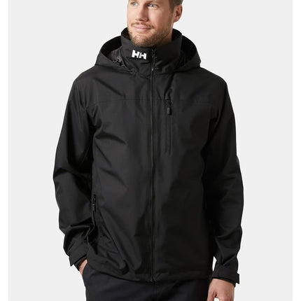 Helly Hansen Men's Crew Hooded Jacket 2.0, Black, M