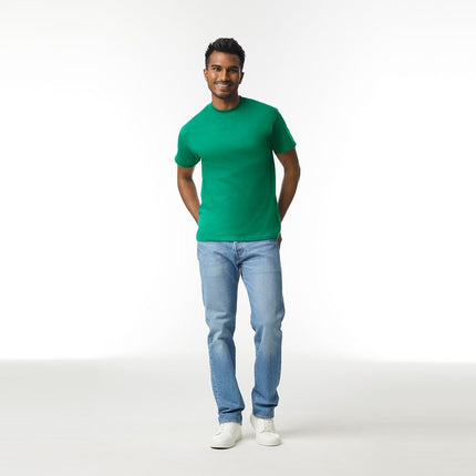 Gildan Unisex-Adult Ultra Cotton T-Shirt, Style G2000, Multipack, Kelly Green (3-Pack), 3XL