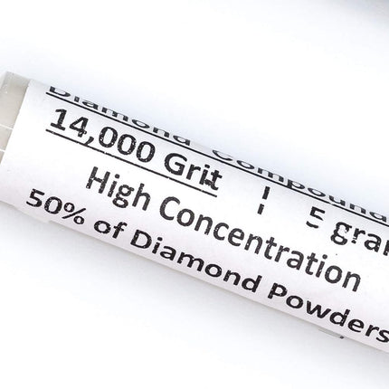 TechDiamondTools Diamond Lapidary Paste 5 Gram Syringe, 50% Concentration of Diamond Powder, 14,000 grit / 0-1 microns, 14,000 grit / 0-1 micron