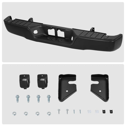 DNA MOTORING Rear Step Bumper Assembly Compatible with 07-13 Tundra, TO1103115, Black, RBUM-TTUN07-01-BK
