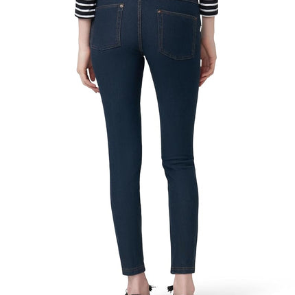 HUE Women's Essential Denim Leggings, Deep Indigo Wash, 1X