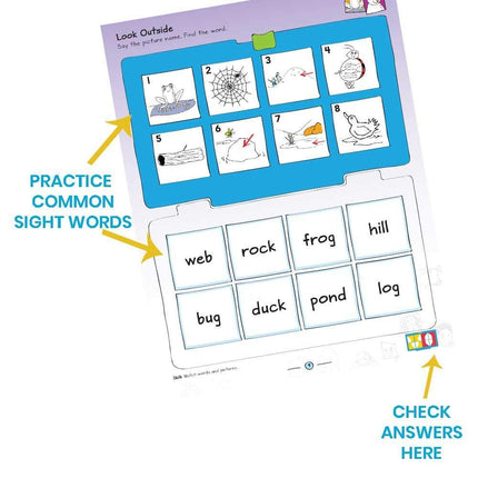 hand2mind Learn to Read with BOB Books & VersaTiles Sight Words Set, Early Reader Books for Kids Ages 4-6, 10 BOB Books, Workbook & Answer Case, Homeschool Kindergarten Supplies