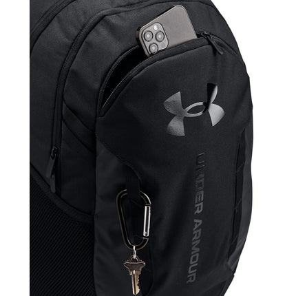 Under Armour Unisex-Adult Hustle 6.0 Backpack , (003) Black / Black / Black , One Size Fits Most