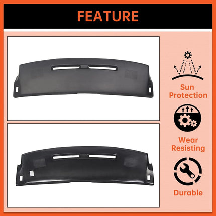 ECOTRIC Dashboard Cover Cap Compatible with 1984-1992 Chevy Camaro Replacement Shell Bezel Dash Pad Overlay Cover