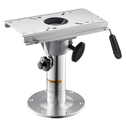 Pedestal para asiento de barco VEVOR, altura ajustable de 13,39 a 19,2 pulgadas, base de silla de barco de aleación de aluminio con deslizador, recorrido deslizante de 5 pulgadas, diseño de bloqueo, ideal para entusiastas de la pesca y la navegación
