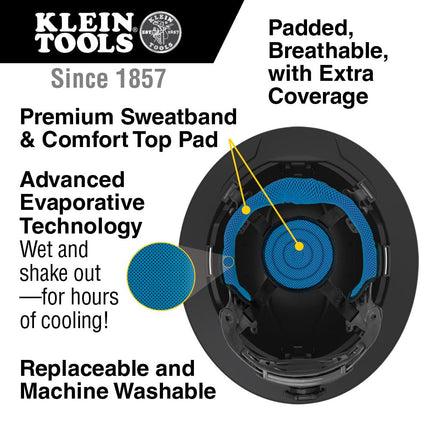 Klein Tools 60345 Hard Hats, Black