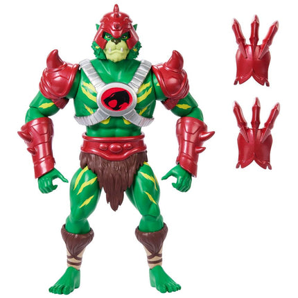 Masters of the Universe Origins & Thundercats Action Figure, Battle Cat Man Toy, 1980s Brand Crossover, 5.5-inch Posable with Battle Claws, Mini Comic