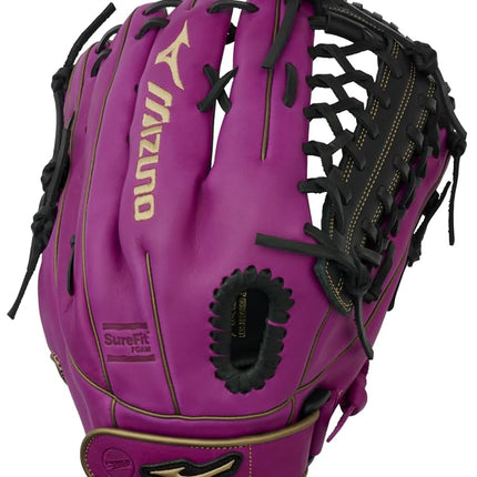 Mizuno Men's MVP Prime FP Ball Glove, Purple, 12.5 Inches