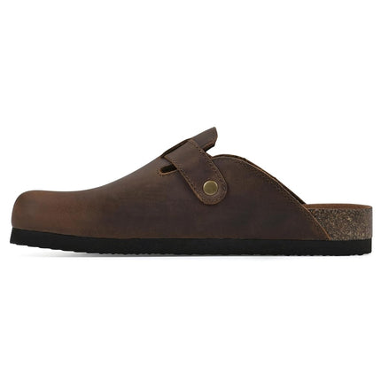 White Mountain Women's Bari Clog, Brown/Suede, 6