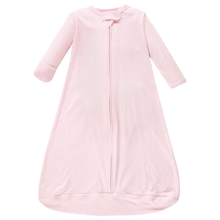 Hudson Baby Unisex Baby Cotton Long-Sleeve Wearable Sleeping Bag, Sack, Blanket, Pink Safari, 12-18 Months