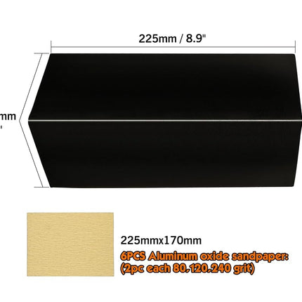 ROLLINGDOG Corner Sander,Drywall Sander with 6PC Oxide Mesh Sandpaper