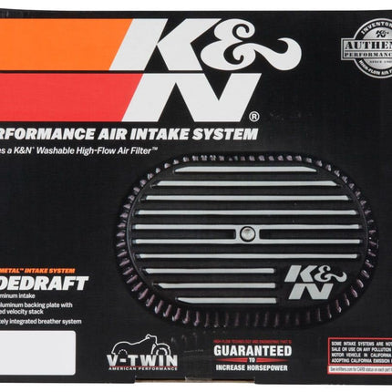 K&N Air Intake System: Air Cleaner Kit for Harley Davidson 2017 2018 2019 107 M8 Touring Models Street Glide Road King Fat Boy Freewheeler RK-3956