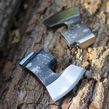 Forged Small Axe Head High Carbon Steel Bushcraft Axe Hatchet Head for Outdoor Survival Hiking Camping Wood Chopping
