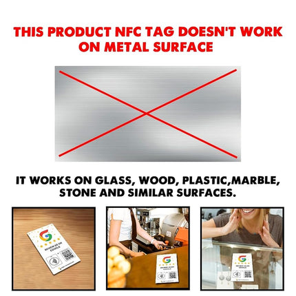 Social Review Tap Card | Review QR Code | Contactless Review Card | NFC Tap Card | Unlimited Use NFC Cards… …