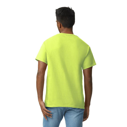 Gildan Men's Ultra Cotton T-Shirt, Style G2000, Multipack, Safety Green (3-Pack), XXL (Pack of 3)