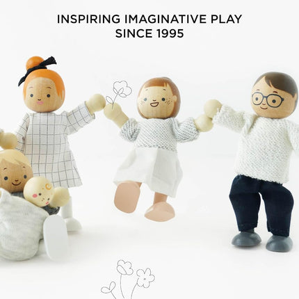 Le Toy Van My Family Set of 4 Budkin Figures, 4 inches (P053)