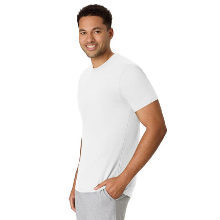 Hanes Men's Originals Lightweight, Crewneck T-Shirts, Tri-Blend Tee, Tall Sizes, Eco White, XL