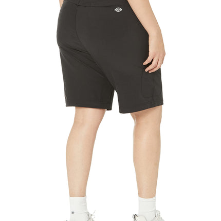 Dickies Women's Plus Cooling Bi-Stretch Shorts, Black, 16