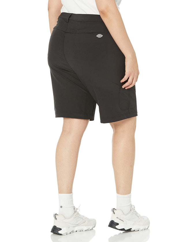 Dickies Women's Plus Cooling Bi-Stretch Shorts, Black, 16