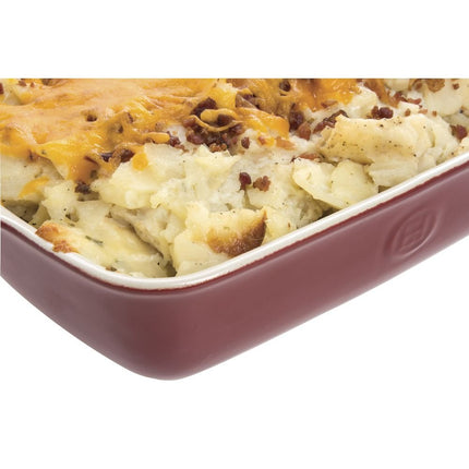 Emile Henry Made In France HR Modern Classics Large Rectangular Baker, 13 x 9", Red