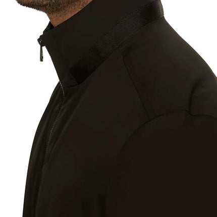 Chaqueta impermeable cortavientos Cole Haan para hombre, de manga corta, plegable, color negro, talla S