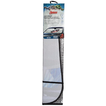 Plasticolor 003756R01 Captain America Marvel Broken Shield Accordion Bubble Sunshade