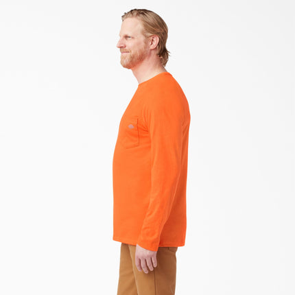 Dickies Men's Short Sleeve Performance Cooling Tee, Bright Orange, 4X-Large Big Tall