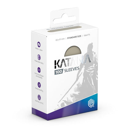 Ultimate Guard Katana Card Sleeves, 100 Standard Size TCG Sleeves, 66 x 91mm, Autumn Moon Back, Tournament Sleeves, No PVC & Acid-Free, High Clarity