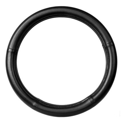 GG Grand General 54005 Funda de lujo negra para volante de 18", negra con costuras negras