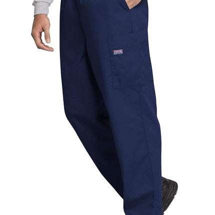 Workwear Originals Men Scrubs Pant Fly Front Cargo 4000, Navy, Medium