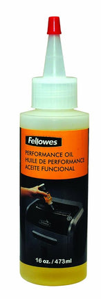 Fellowes Powershred Performance Shredder Oil, 16 oz. Extended Nozzle Bottle Shredder (3525010) by Fellowes