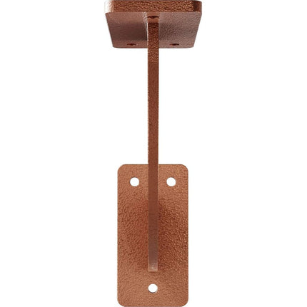 Ekena Millwork BKTM02X07X07BRHCO 2 inch W x 7 inch D x 7 inch H Bradford Steel Bracket, Hammered Copper
