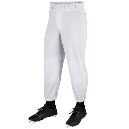 CHAMPRO Traditional Fit Triple Crown Classic Baseball Pants in Solid Color with Reinforced Sliding Areas, White, Medium