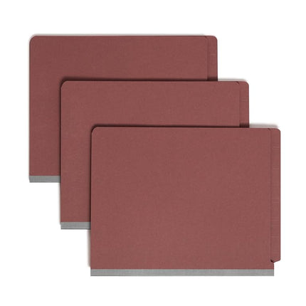 Carpeta de clasificación Smead Endflap, tamaño carta, corte recto, 1 divisor, 10 por caja (26855)