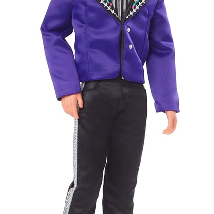 Barbie 2023 Día De Muertos Ken Doll Wearing Blue Jacket and Black Hat, Signature Collectible, HJX15