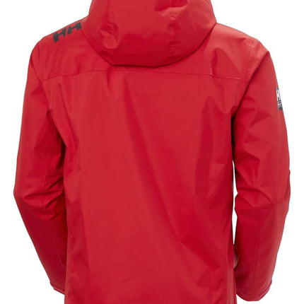 Helly-Hansen Men's Crew Hooded Jacket 2.0, 162 Red, X-Large