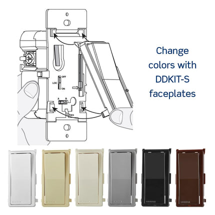 Leviton Decora Smart Interruptor Remoto de Tres Polos Blanco 1 unidad