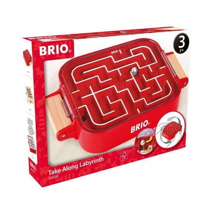 BRIO 34100 Take Along Labyrinth, Entertaining Fun at Home or On the Go for Children from 3 Years
