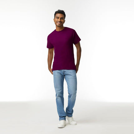 Gildan Men's Ultra Cotton T-Shirt, Style G2000, Multipack, Maroon (3-Pack), L (Pack of 3)